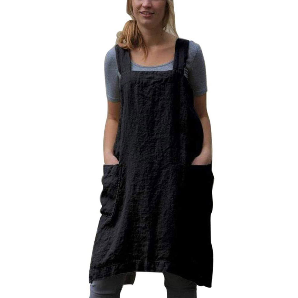 Chef Cotton Linen Cleaning Apron Eco-friendly Solid Sleeveless Women Dress, 501 Original
Chef Cotton Linen Cleaning Apron Eco-friendly Solid Sleeveless Women Dress, 501 Original