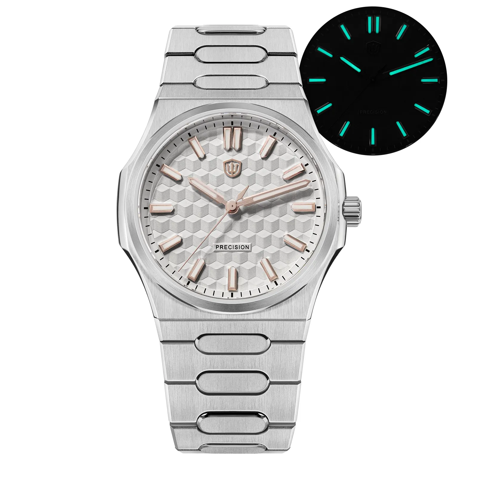 Watchdives Premier WD0016B Square-Block Faceted Dial Original Design San Martin Watch san martin watchSan Martin Watch