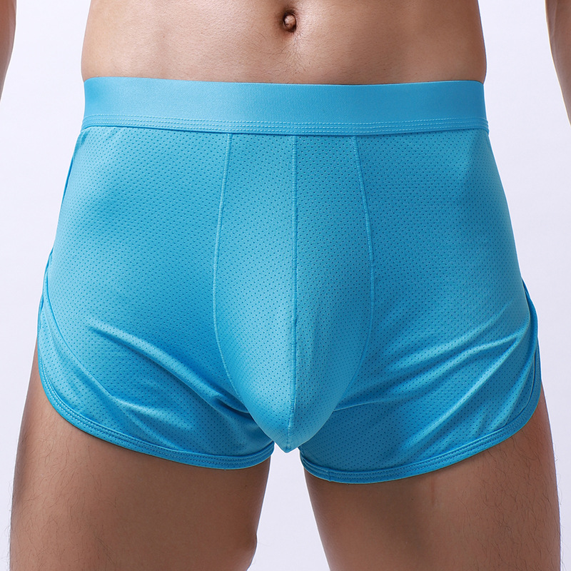 Men's Sky blue Breathable Mesh Boxer Pants