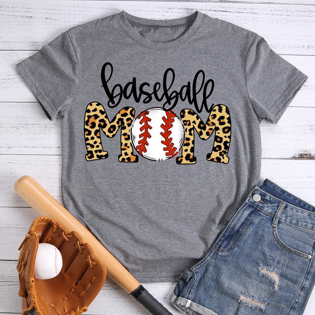 Leopard Baseball mom T-Shirt Tee -00099-Guru-buzz