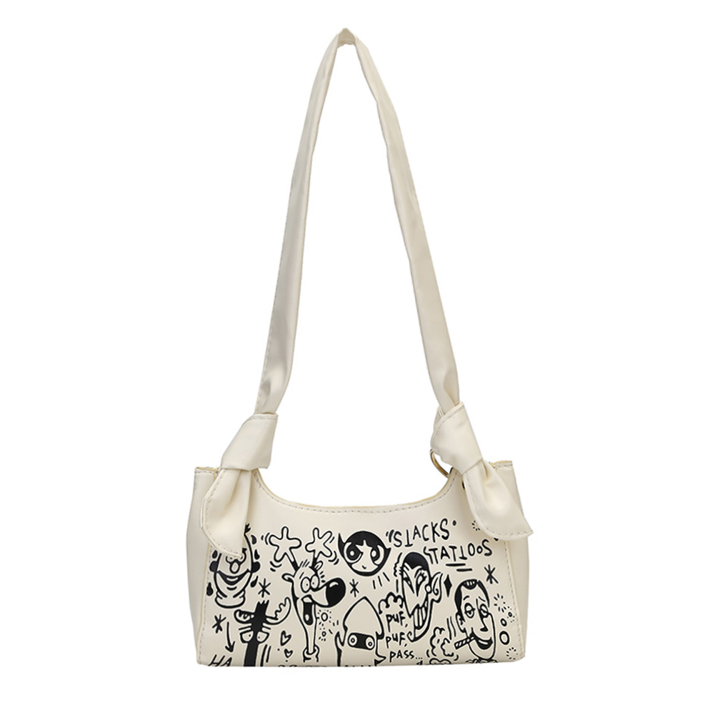 Cartoon Graffiti Handbags PU Totes Tie Knot Underarm Shoulder Bags, Black, 501 Original
Cartoon Graffiti Handbags PU Totes Tie Knot Underarm Shoulder Bags, Black, 501 Original