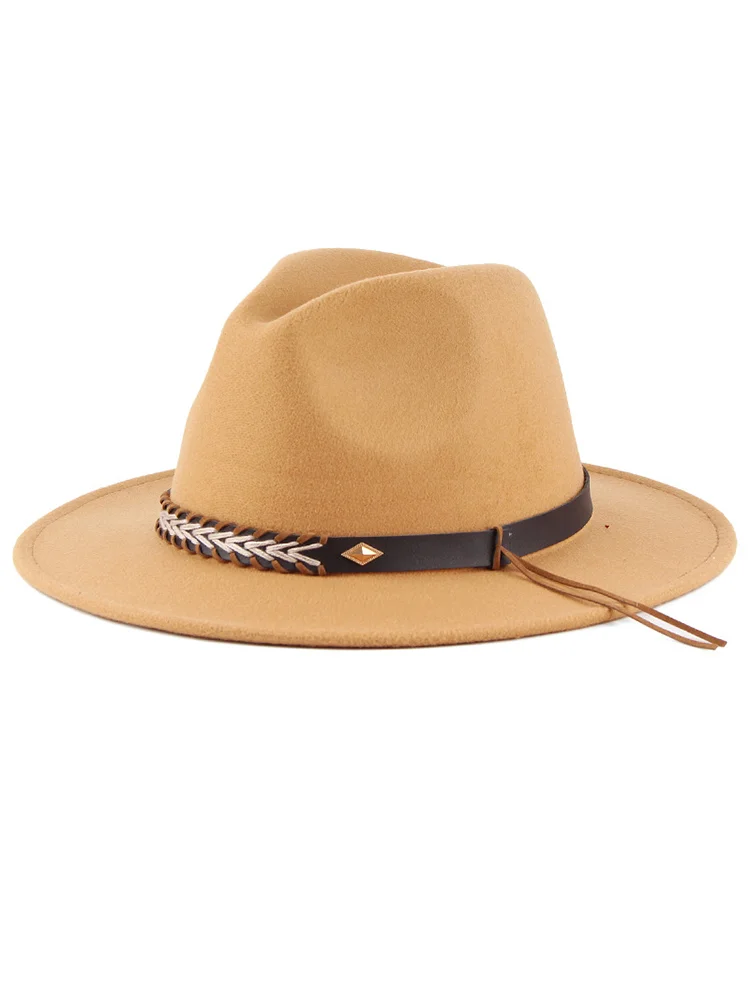 Western Braided Geometric Deco Cowboy Cowgirl Hat