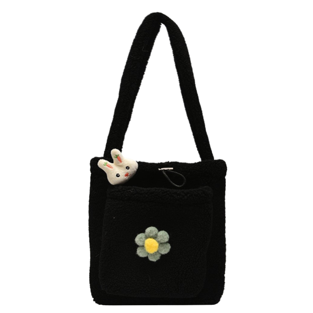 Flower Rabbit Pin Solid Handbags Cute Large Capacity Shoulder Totes, Brown, 501 Original
Flower Rabbit Pin Solid Handbags Cute Large Capacity Shoulder Totes, Brown, 501 Original