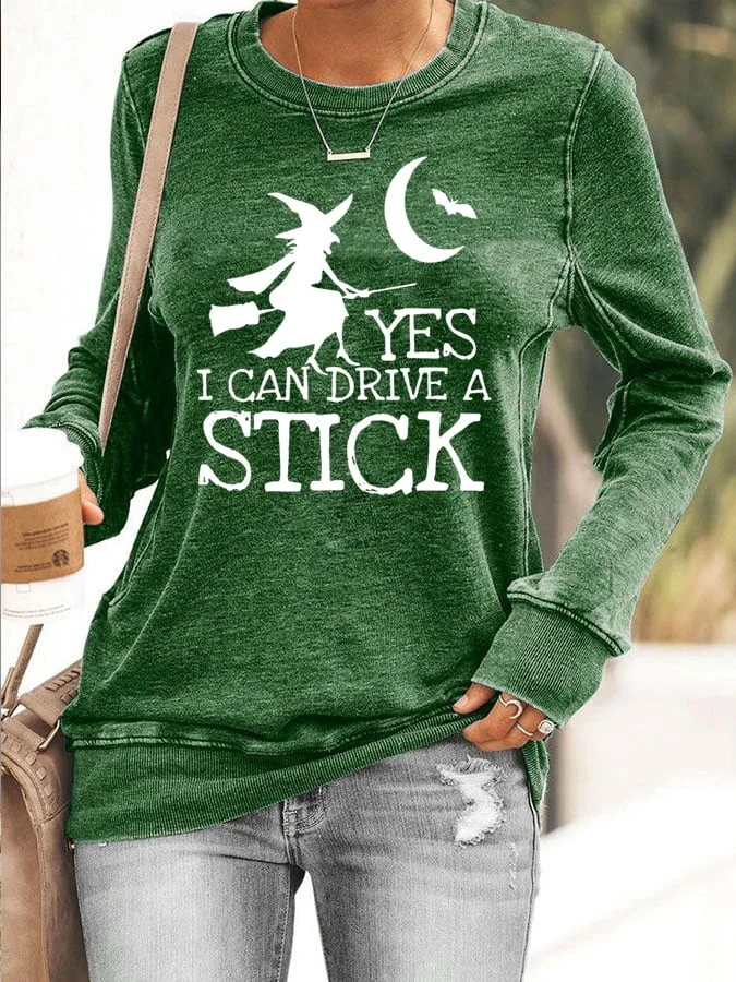 Women's Yes I Can Drive A Stick Sweatshirt socialshop