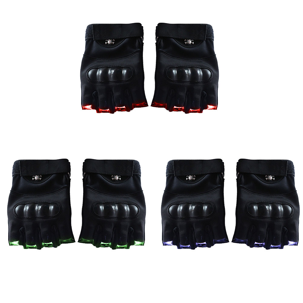 LED Half Finger Gloves Outdoor MTB Bike Fishing Riding Glowing Stage Mitten, Red, 501 Original
LED Half Finger Gloves Outdoor MTB Bike Fishing Riding Glowing Stage Mitten, Red, 501 Original