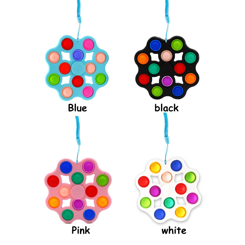 Silicone Push Bubble Finger Spinner Keyring Autism Stress Reliever Toys, 501 Original
Silicone Push Bubble Finger Spinner Keyring Autism Stress Reliever Toys, 501 Original