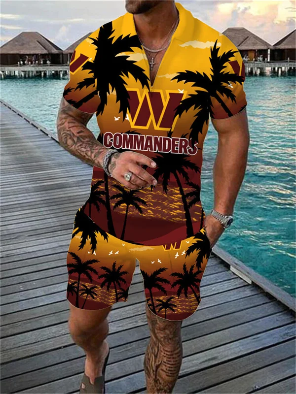 Washington Commanders
Limited Edition Polo Shirt And Shorts Two-Piece Suits