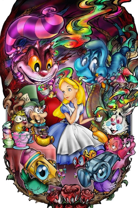 Disney Alice in Wonderland - 11CT Stamped Cross Stitch(40*56cm)-825570