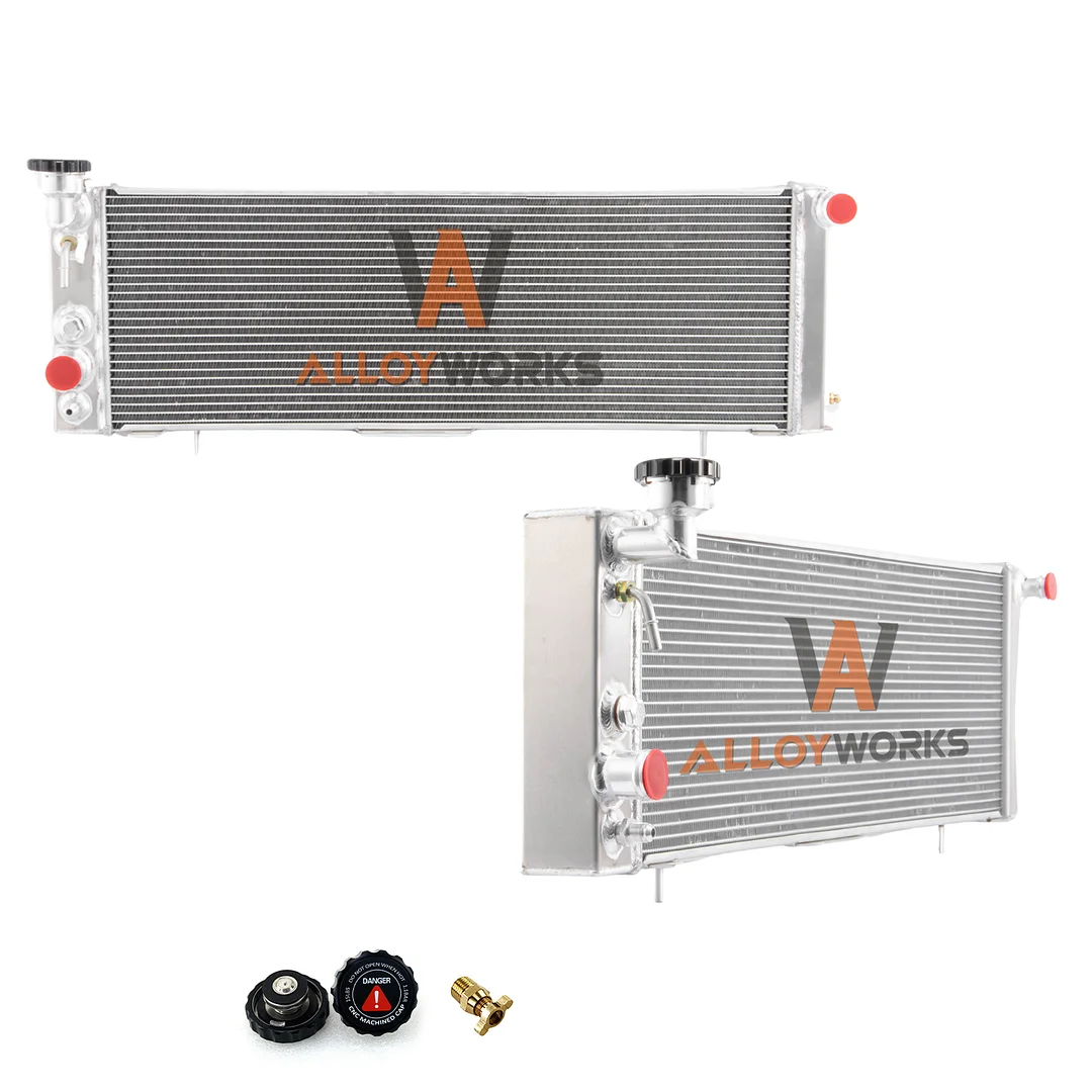 Alloyworks 3 Rows All-aluminum Radiator For 1984-2001 Jeep Cherokee Comanche XJ 2.5L 4.0L L4 L6 13.5" Height X 36" Width