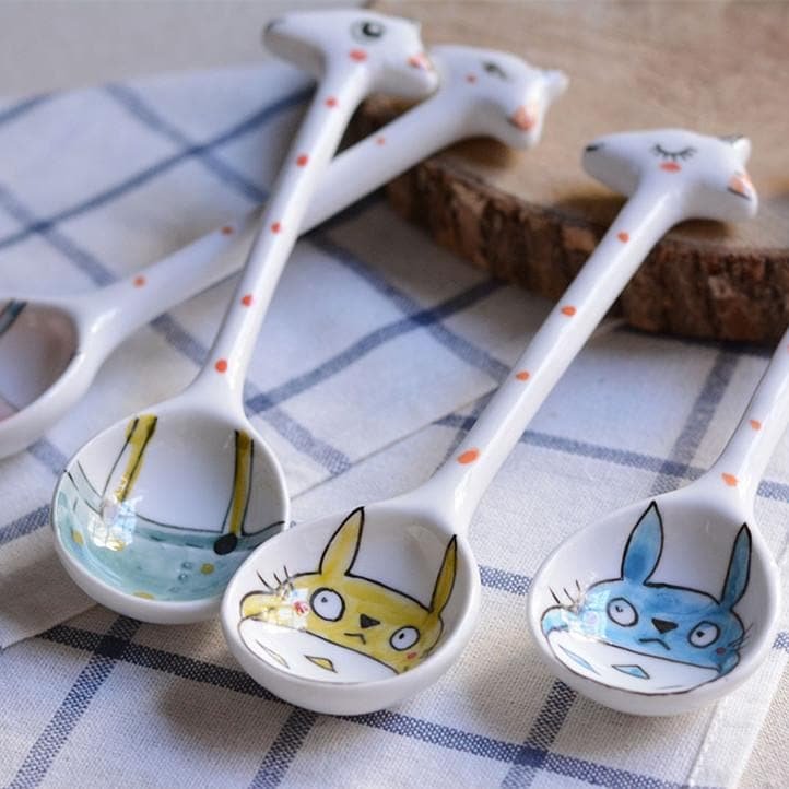 Kawaii Cartoon Ceramic Spoon SP1711283
