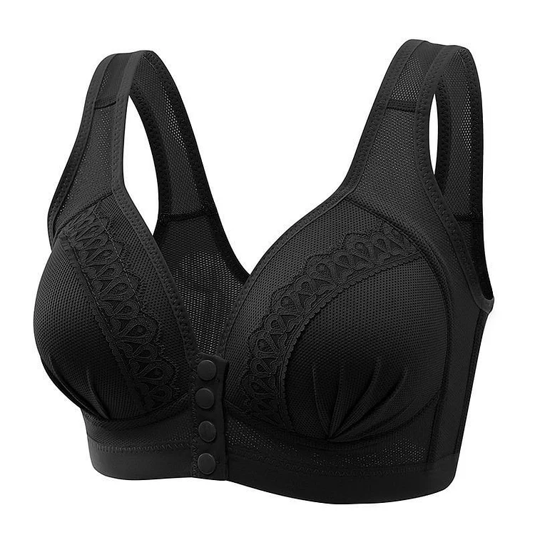 🎄Last day 40%OFF-2023 Front Button Breathable Skin-Friendly Cotton Bra