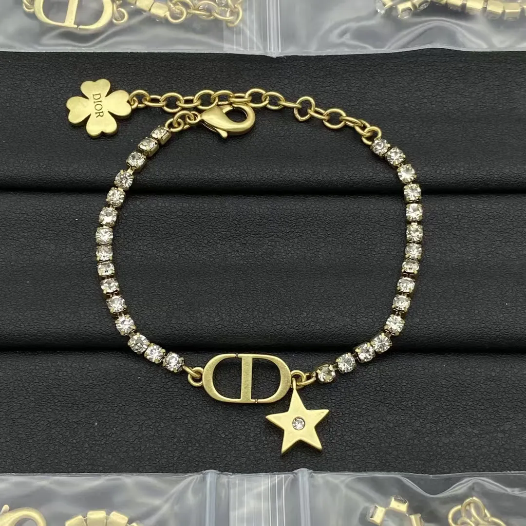 Dior Diamond Chain Star Bracelet