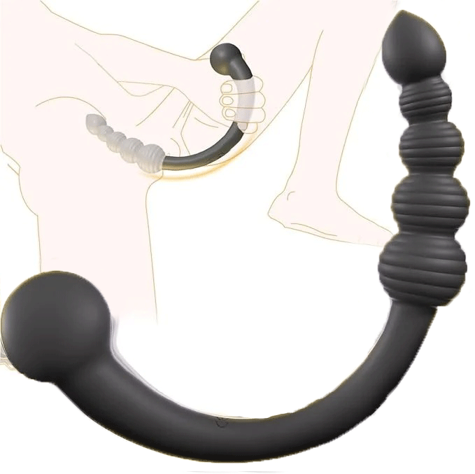 Dual-ended Vibrating Prostate Massager Anal Beads By Rose Toy