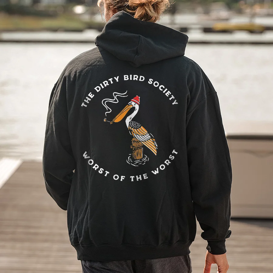 The Dirty Bird Society Worst Of The Worst Printed Men's Hoodie