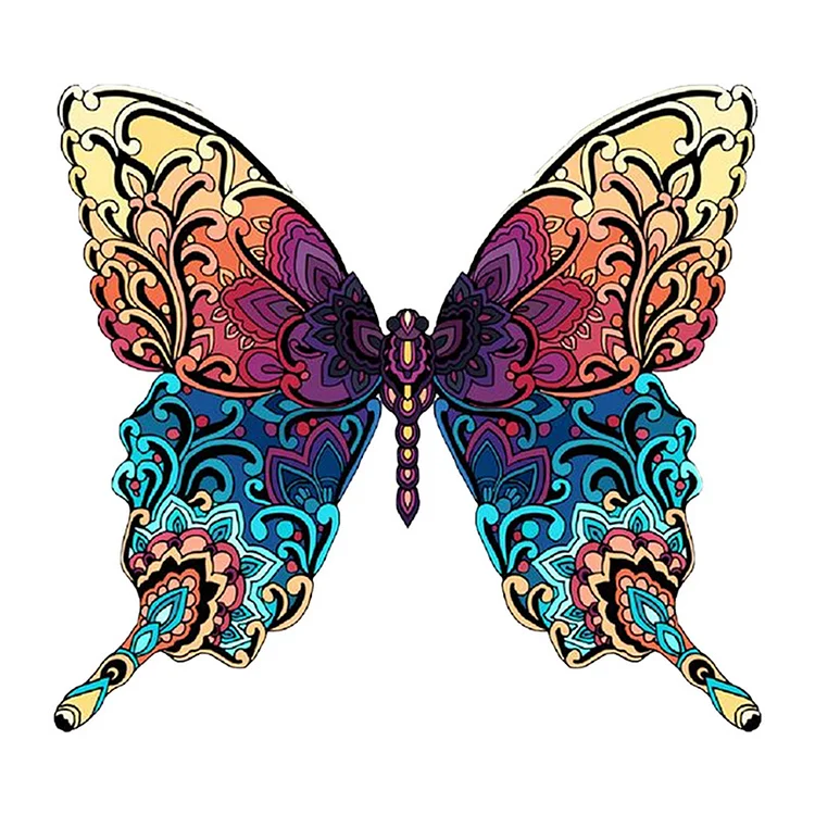 Ericpuzzle™ Ericpuzzle™Colorful Butterfly  Wooden  Puzzle