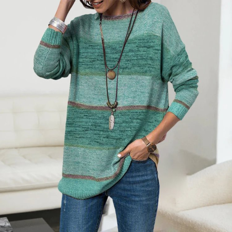 Casual Long Sleeve Knitted Sweater