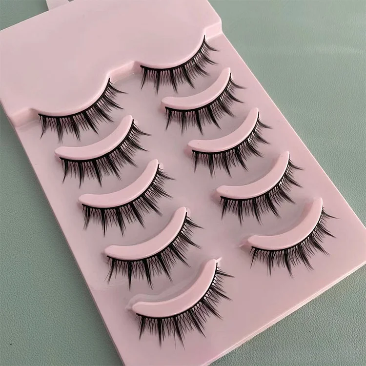 5 pairs of coser natural long stem false eyelashes