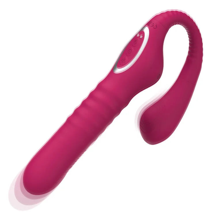 Thrusting Vibrators Dildo Automatic 10 Speed Telescopic Rotation 10 Speed Vibrating G-spot Clitoris Vagina Massage Sex Toy