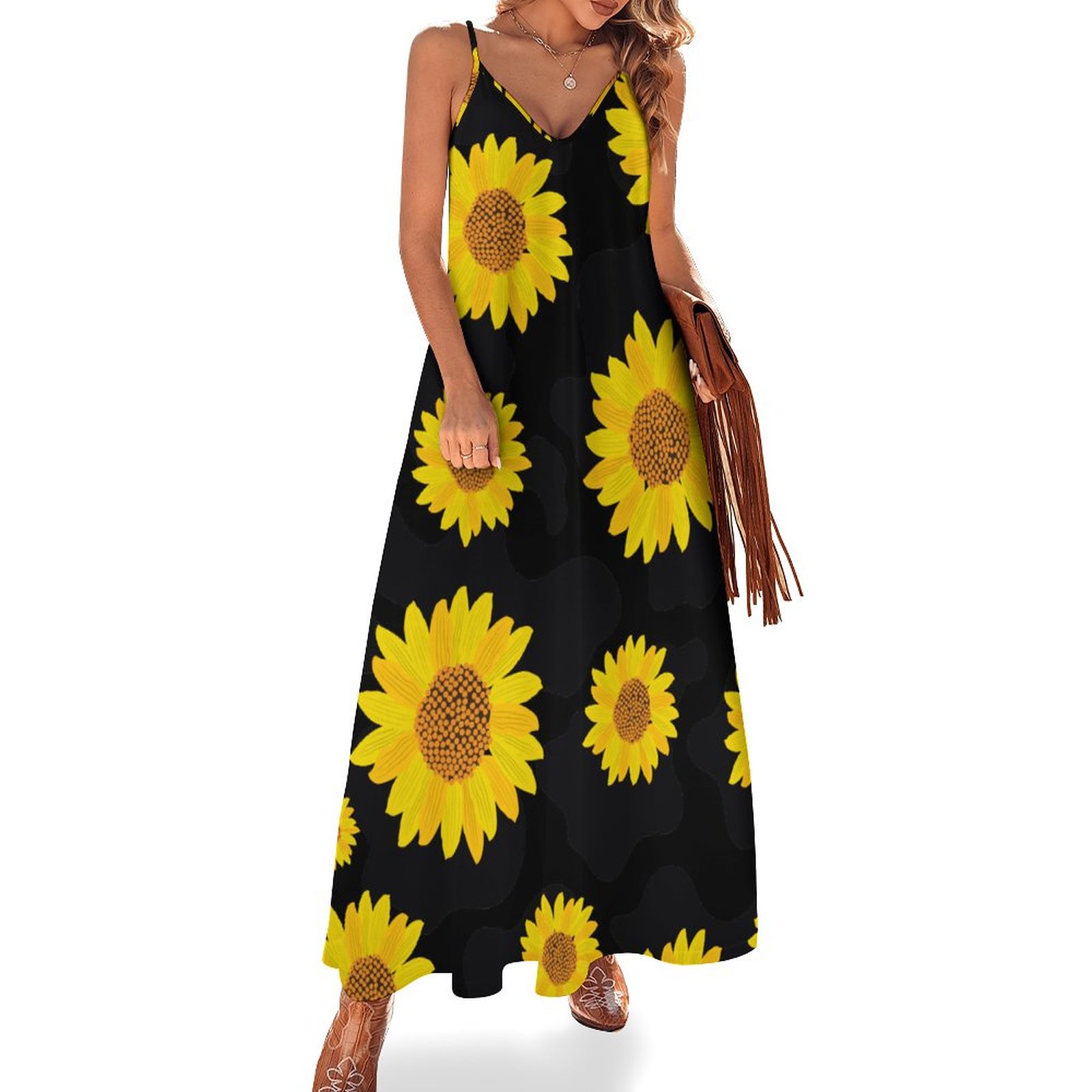 flowy sunflower dress Sunflower Girl Off Shoulder Maxi Dress Yellow Size XL