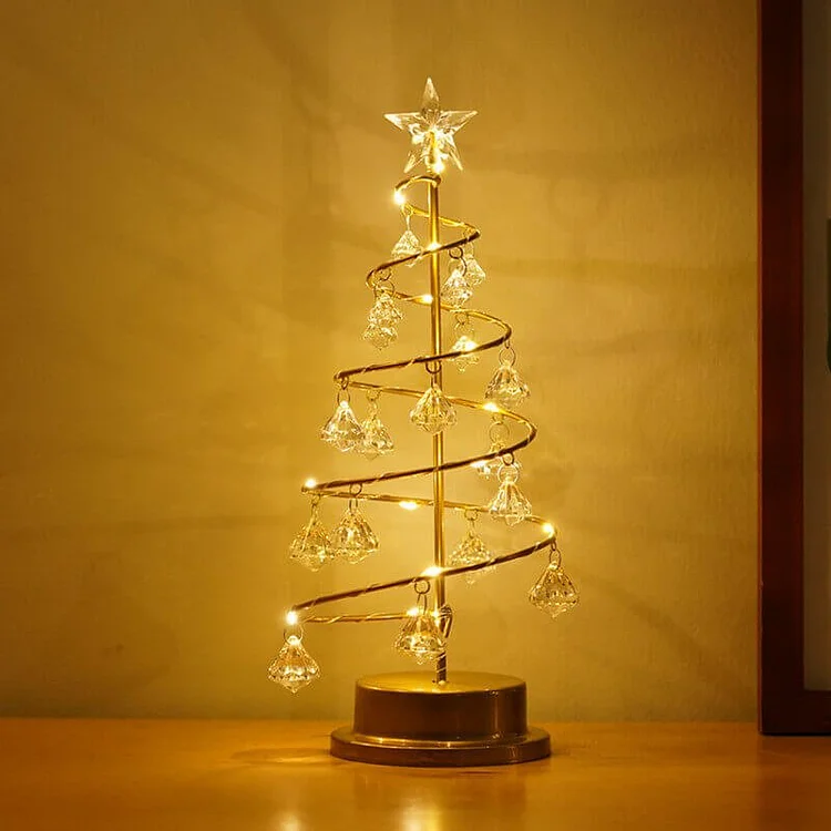 Crystal Diamond Christmas Tree Lamp Table Lamp