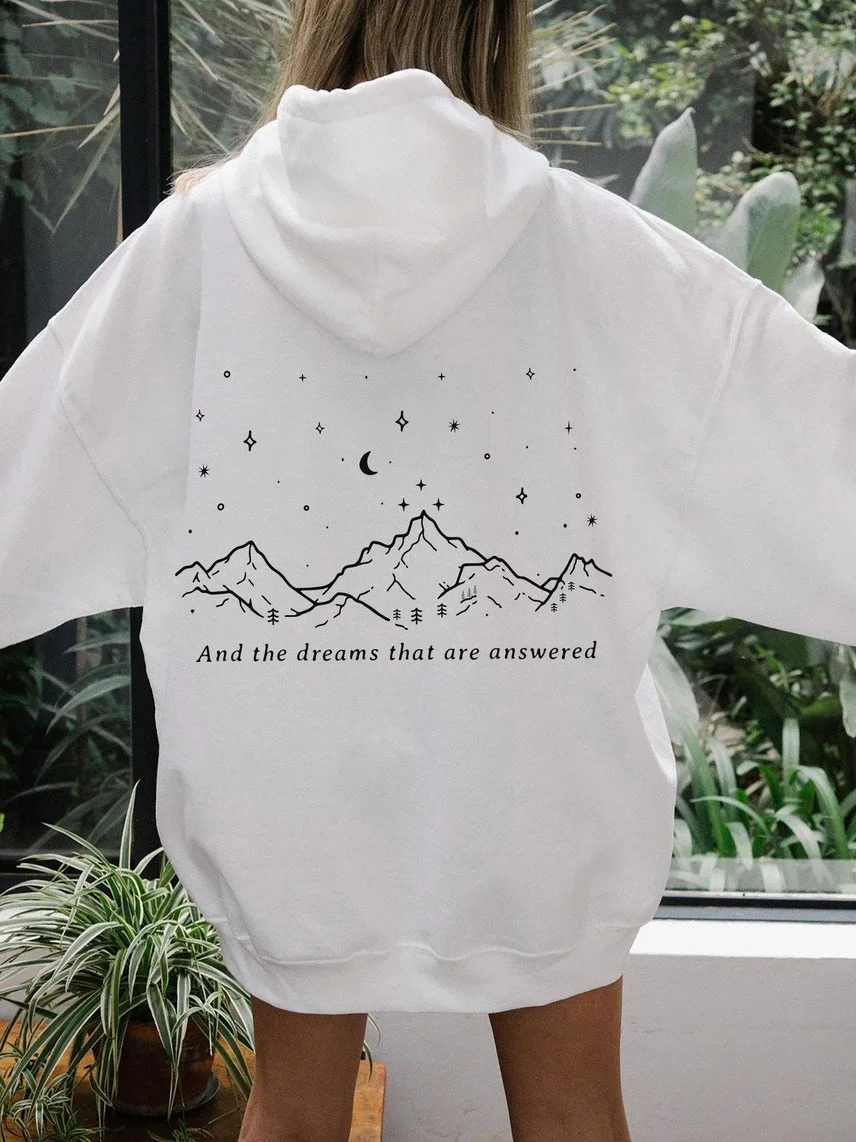 Velaris Original Design-To The Stars Who Listen And The Dreams That Are Answered Hoodie / DarkAcademias /Darkacademias