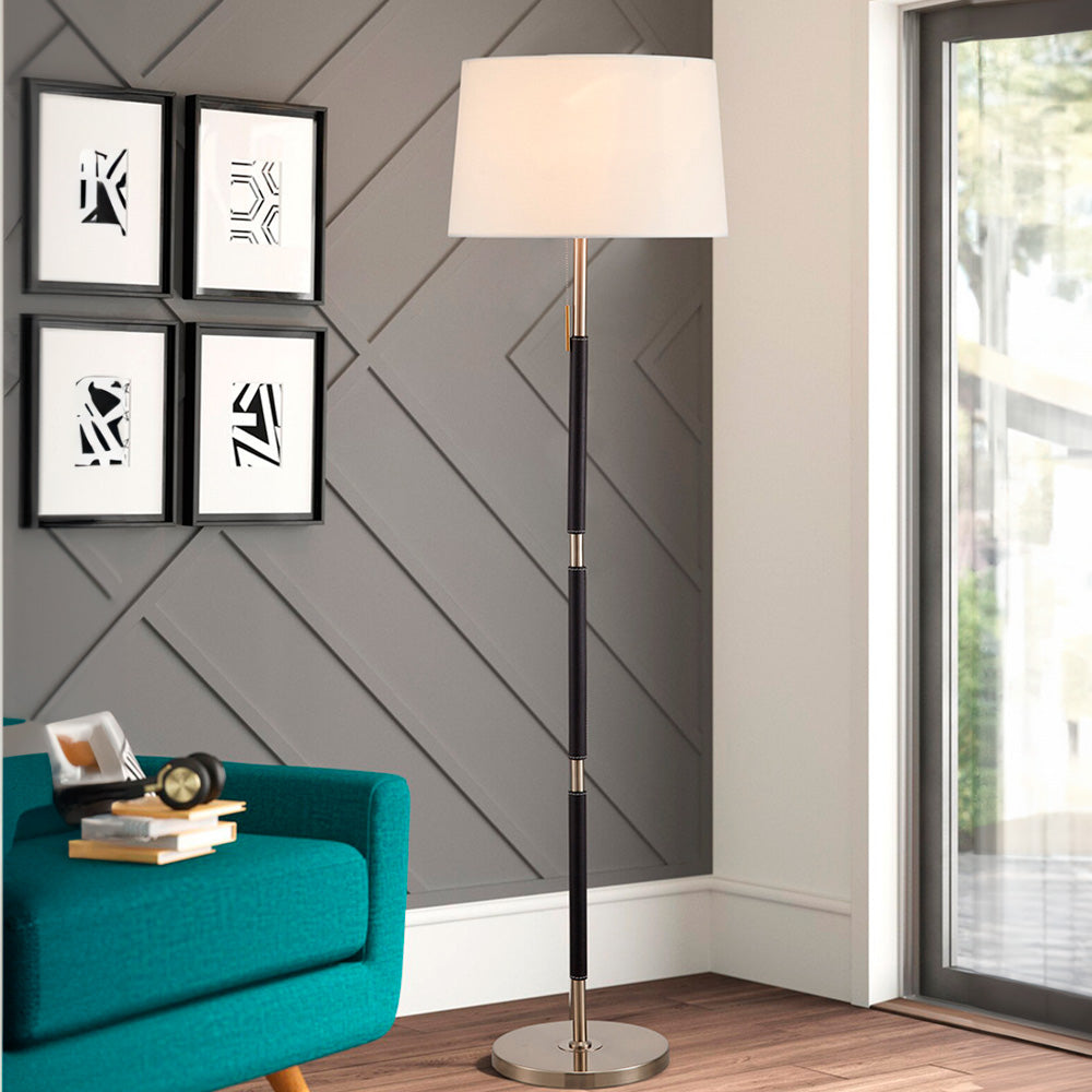 Nordic Simple Leather Floor Lamp