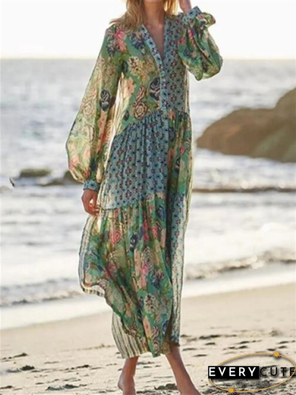 Bohemian Long Dress Beach Skirt