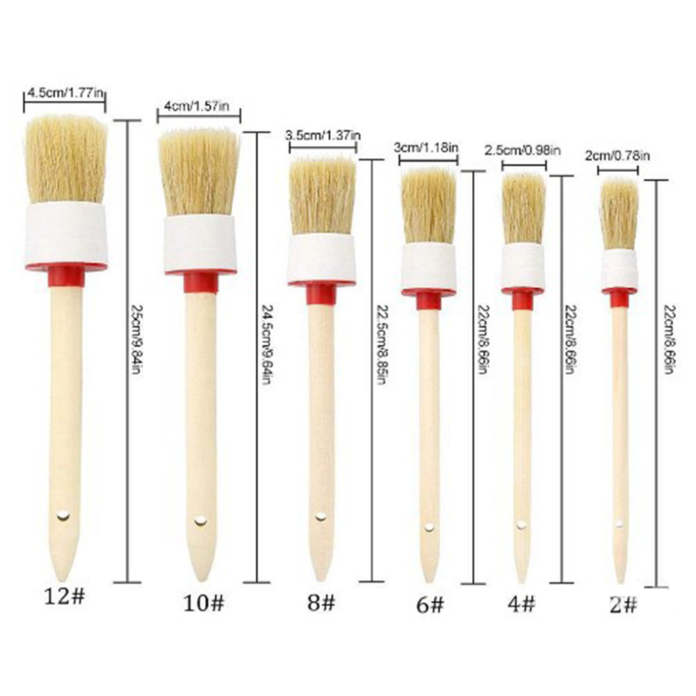 6pcs Car Detailing Brush Soft Bristle Wooden Handle Auto Wash Accessories, 501 Original
6pcs Car Detailing Brush Soft Bristle Wooden Handle Auto Wash Accessories, 501 Original