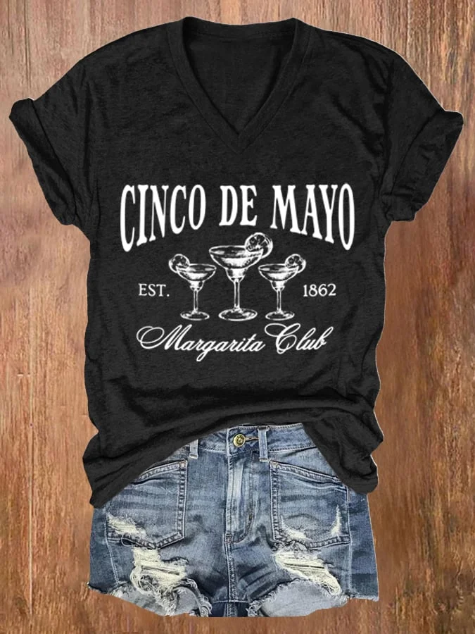 Women's Cinco De Mayo Print T-shirt
