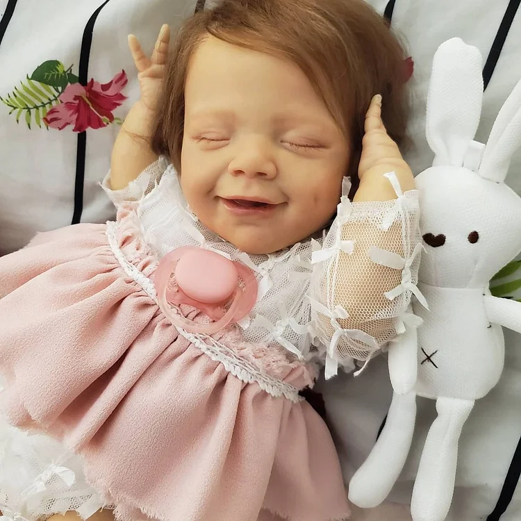 Dollreborns®20''Smiling Cynthia Reborn Baby Doll for Adoption