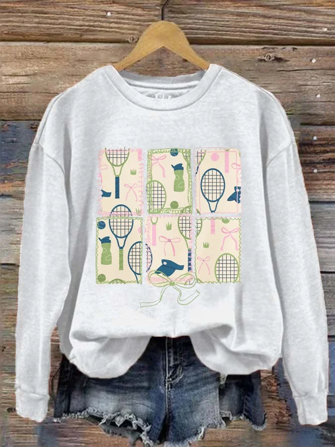 Coquette Tennis Coach Sweatshirt socialshop