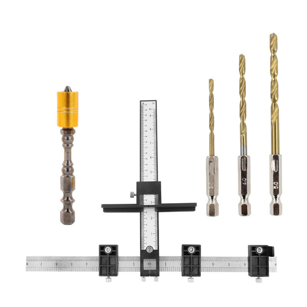 Wood Hole Punch Locator Jig Twist Drill Bit Cabinet Locator Drilling Tool, 501 Original
Wood Hole Punch Locator Jig Twist Drill Bit Cabinet Locator Drilling Tool, 501 Original