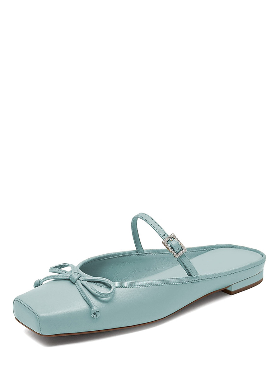 yu@　Square Buckle Mules BW887_BR7136