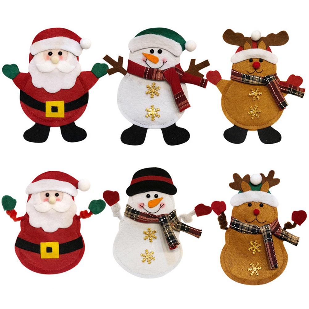 Cutlery Holders Fork Knife Spoon Cover Ornaments Pockets Christmas Decor, A snowman, 501 Original
Cutlery Holders Fork Knife Spoon Cover Ornaments Pockets Christmas Decor, A snowman, 501 Original