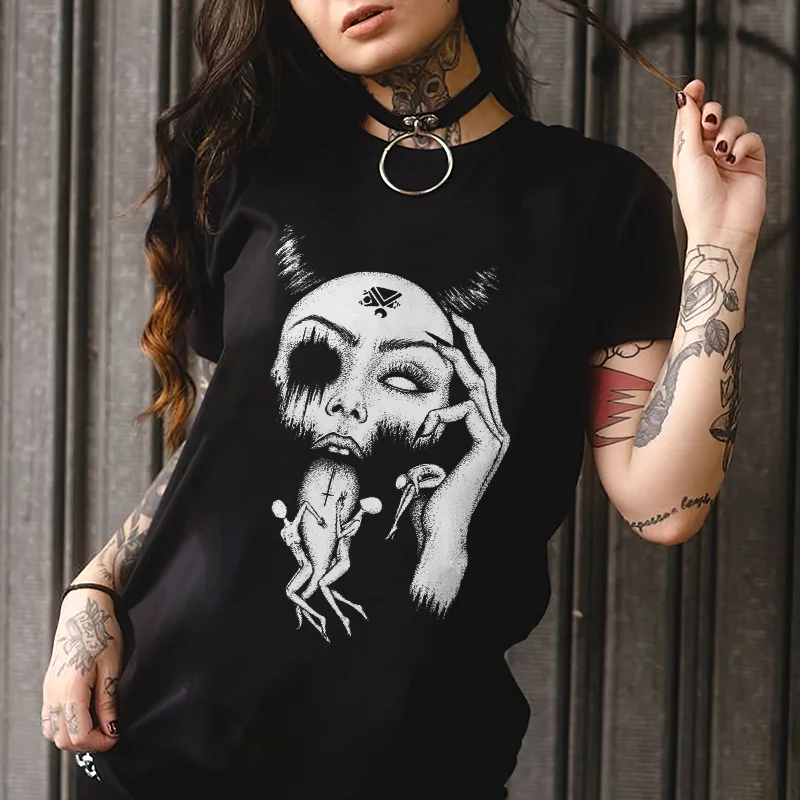 Horror Dead Printed Women's T-shirt -  