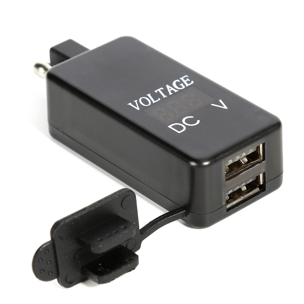 Motorcycle 4.2A Dual USB Charger Kit SAE to USB Adapter with Voltmeter, 501 Original
Motorcycle 4.2A Dual USB Charger Kit SAE to USB Adapter with Voltmeter, 501 Original