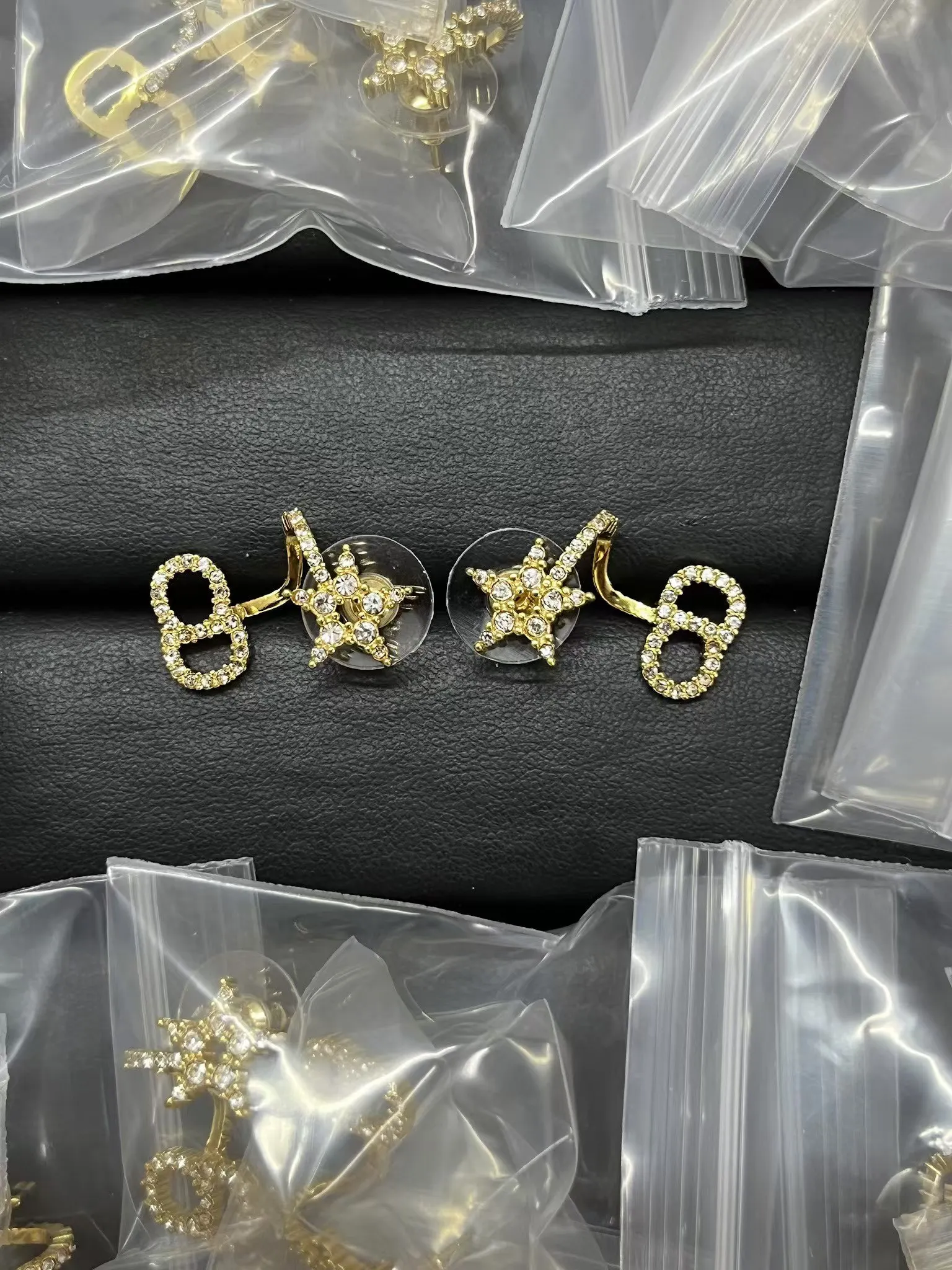 Dior Star Screw CD Earrings