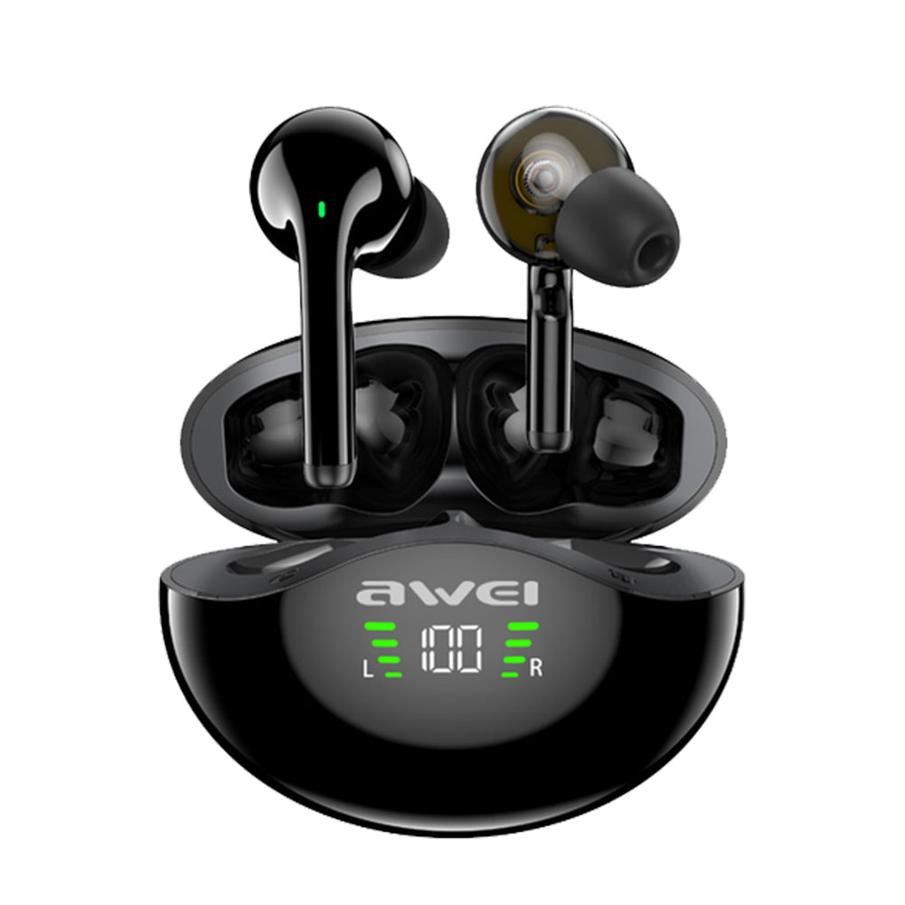 AWEI T12P Wireless In Ear Earbuds Dual Dynamic Driver TWS Earphones w/ Mic, 501 Original
AWEI T12P Wireless In Ear Earbuds Dual Dynamic Driver TWS Earphones w/ Mic, 501 Original