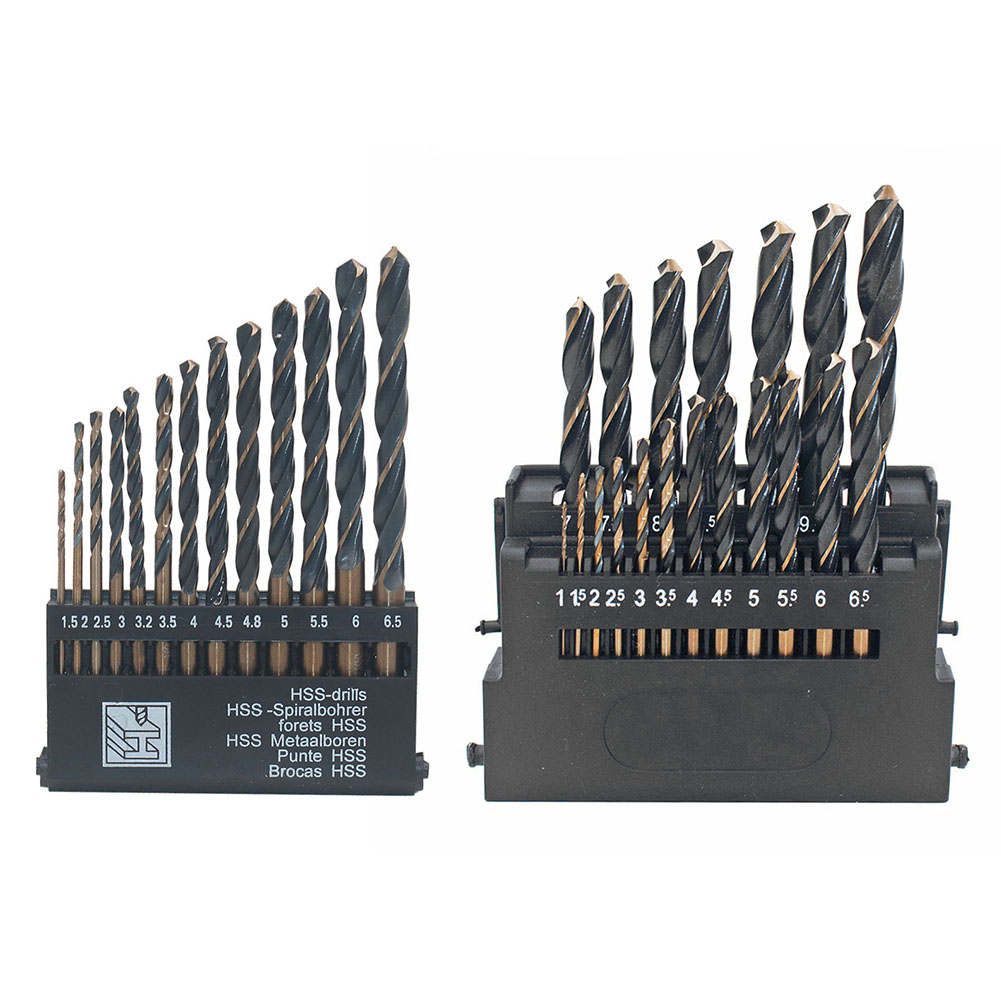 HSS Straight Shank Metal Twist Drill Bits Combination Set Power Hand Tools, 19pcs, 501 Original
HSS Straight Shank Metal Twist Drill Bits Combination Set Power Hand Tools, 19pcs, 501 Original