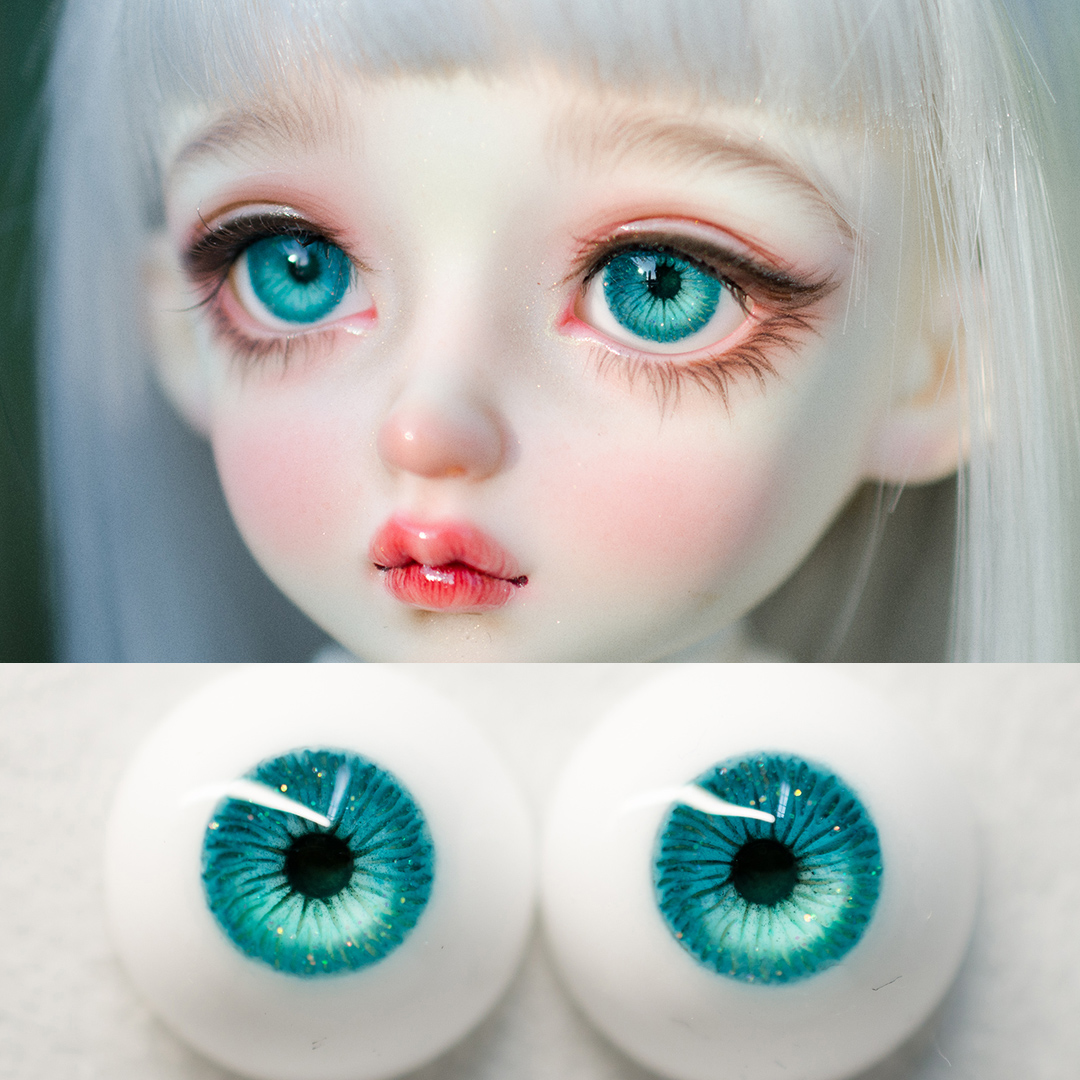 No.P2-Coral blue-jiaoba98 bjd eyes