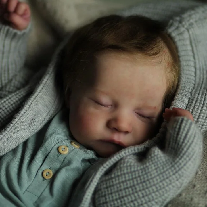 Dollreborns®20'' Realistic Reborn Baby Doll Boy Named Evangeline Best Birthday Gift Set
