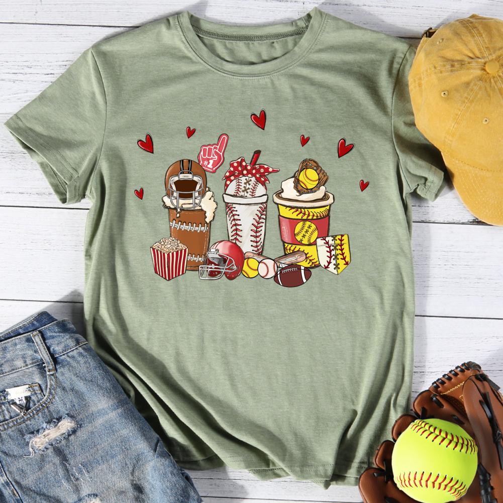 Softball drinks Round Neck T-shirt-0025066-Guru-buzz