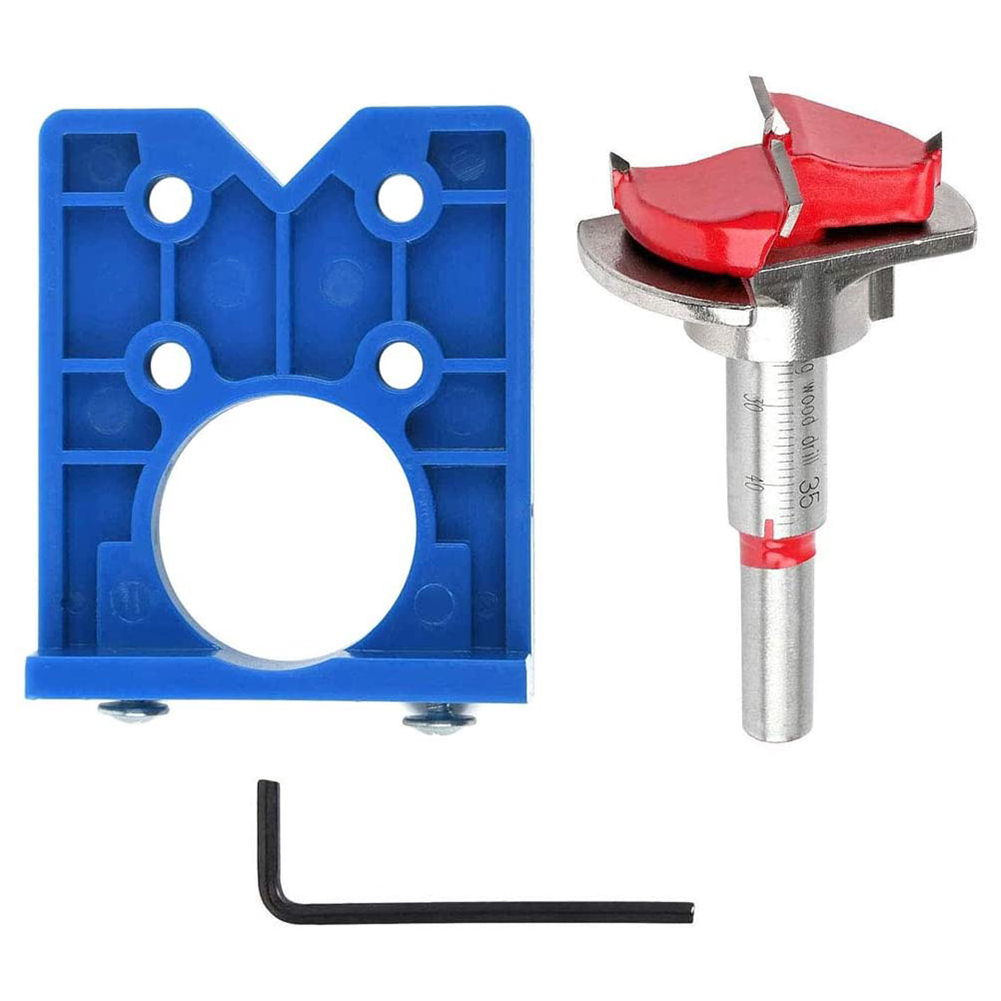 35mm Door Cabinets Hole Locator Hinge Drilling Guide w/Hinge Drill DIY Tool, 501 Original 
35mm Door Cabinets Hole Locator Hinge Drilling Guide w/Hinge Drill DIY Tool, 501 Original