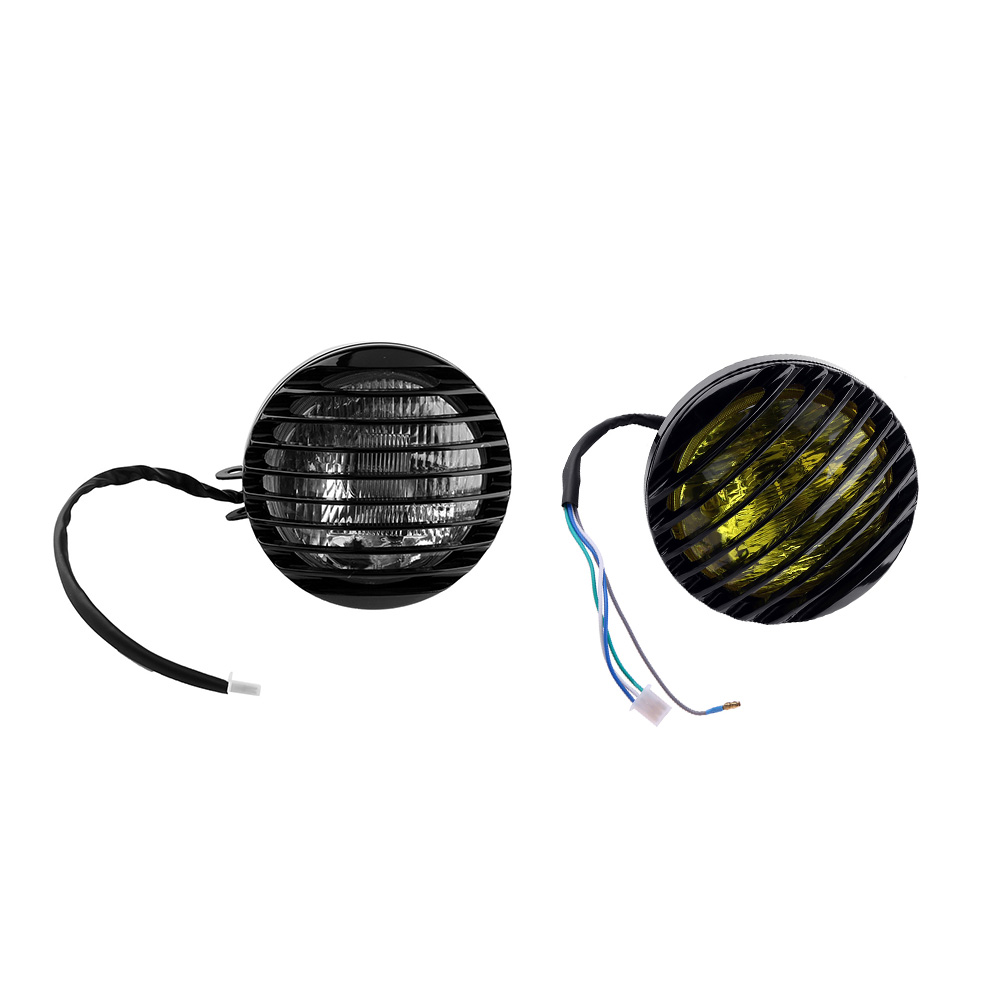 Motorcycle Modified Retro Headlight Chrome Grill Cover Mask for Harley-165225, Yellow, 501 Original
Motorcycle Modified Retro Headlight Chrome Grill Cover Mask for Harley-165225, Yellow, 501 Original