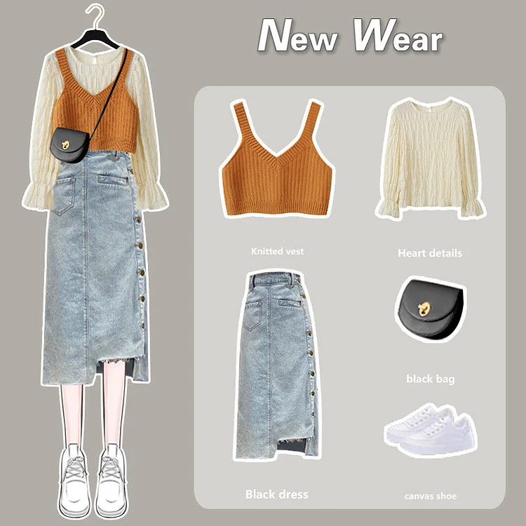 Vintage Chic Clothing Autumn Outfits 3pcs Set SP16777