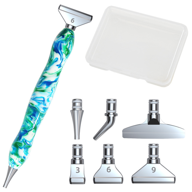 5D Resin Diamond Painting Pen with 6 Metal Tips Storage Box (Porcelain), 501 Original
5D Resin Diamond Painting Pen with 6 Metal Tips Storage Box (Porcelain), 501 Original