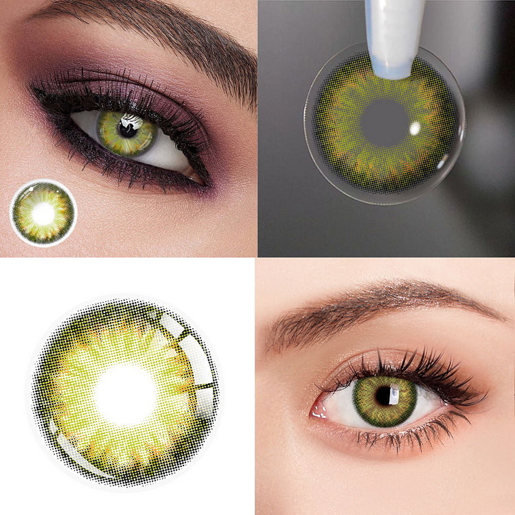 【U.S WAREHOUSE】Euphoria Green Intuition Colored Contact Lenses