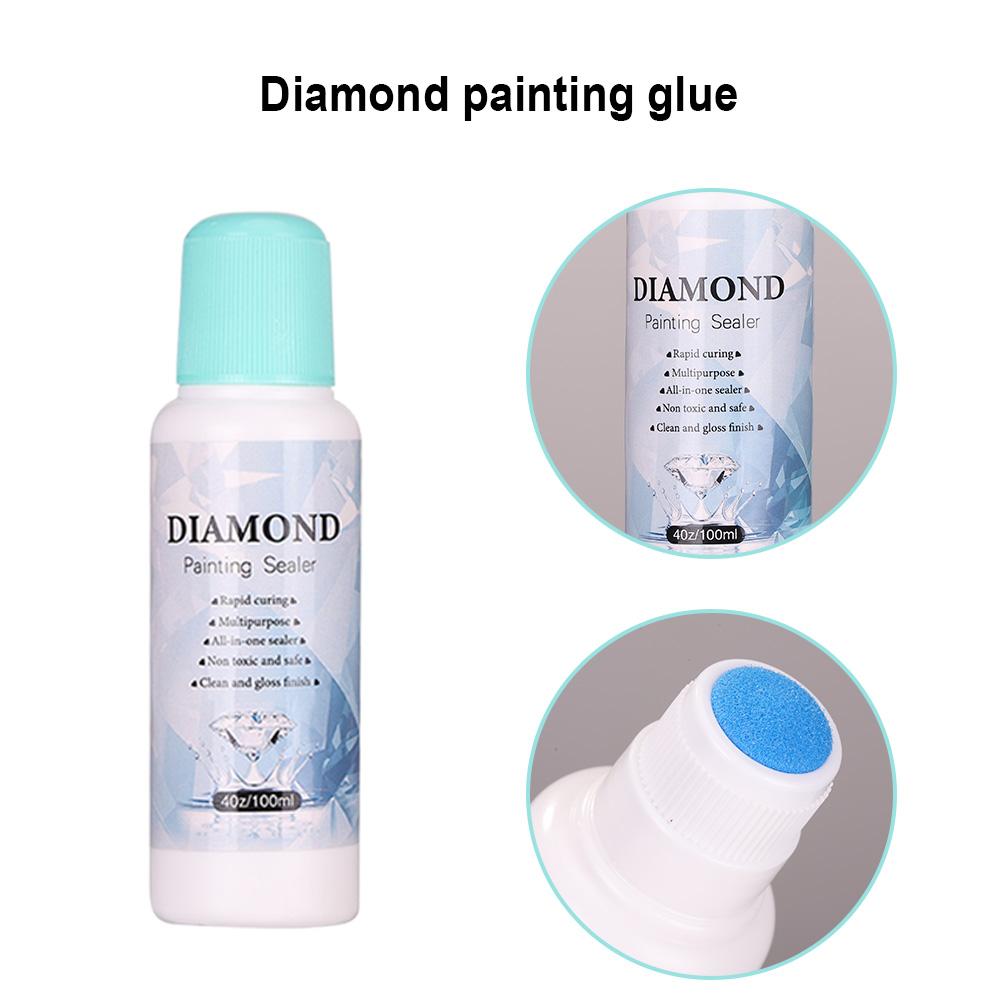 100ml Diamond Painting Sealer Conserver Permanent Hold Shine Effect 2pcs
