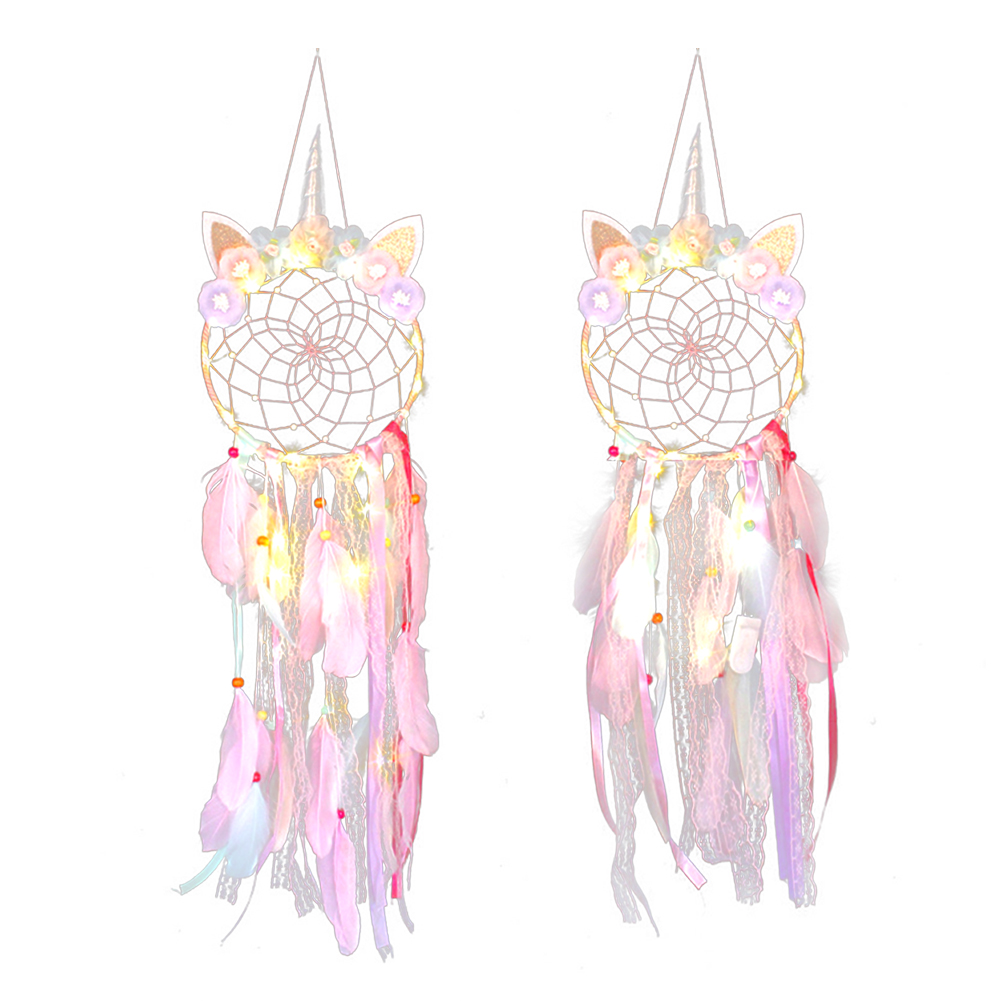 Pendant Dream Catcher Luminous Unicorn Feather Weaving Girl Room Decor Gift, Ms0217cd powder, 501 Original
Pendant Dream Catcher Luminous Unicorn Feather Weaving Girl Room Decor Gift, Ms0217cd powder, 501 Original