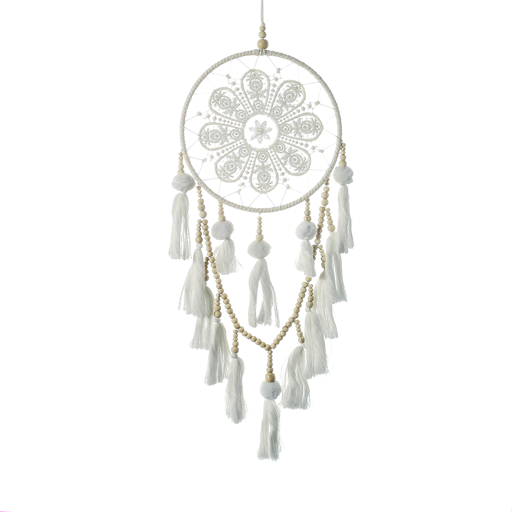 Tapestry White Tassel Wooden Beads Pendant Dream Catcher Bedroom Decor, 501 Original
Tapestry White Tassel Wooden Beads Pendant Dream Catcher Bedroom Decor, 501 Original